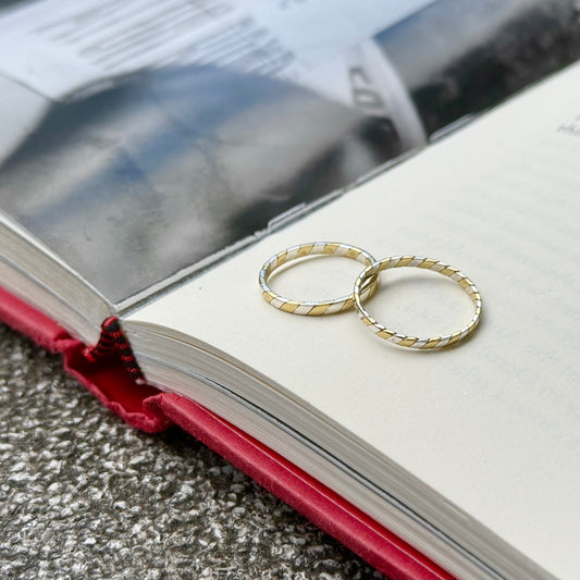 Silver925×Brass plain ring 1