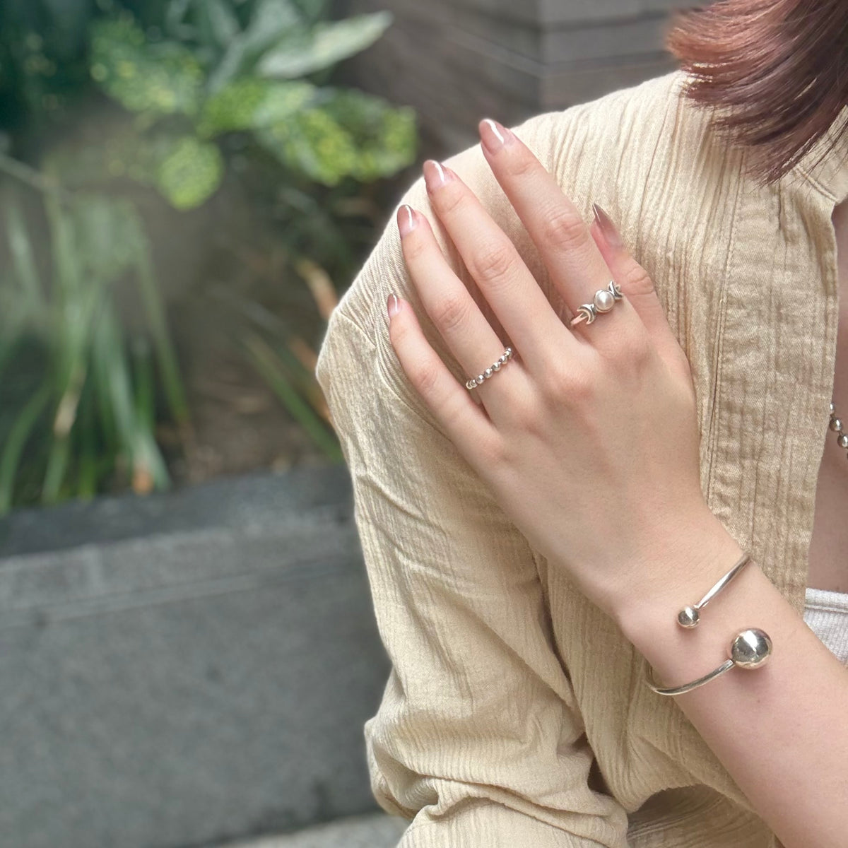 Pearl design ring 7
