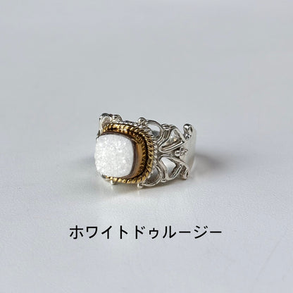 Connect ring〈 Druzy 〉