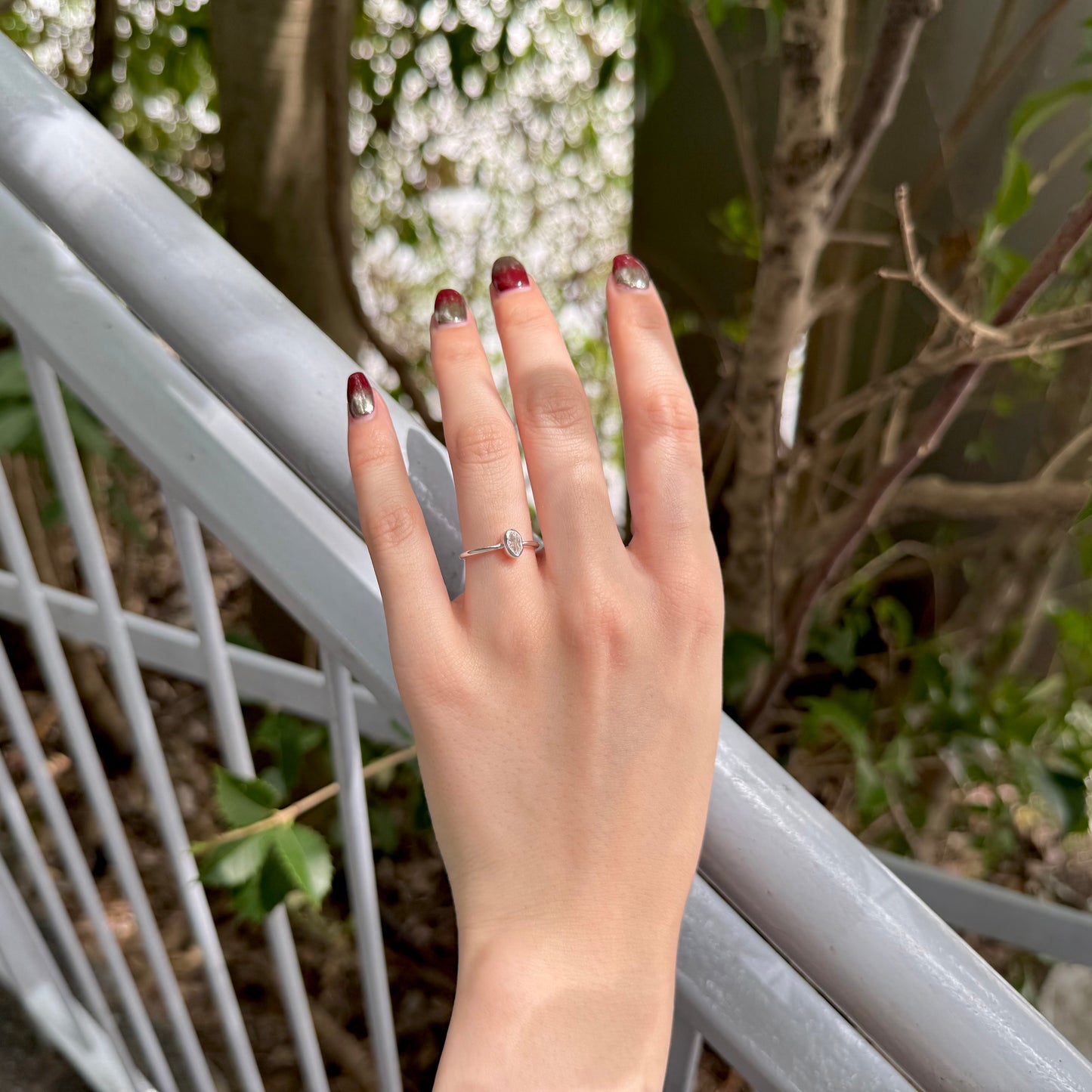 Herkimer diamond ring 2