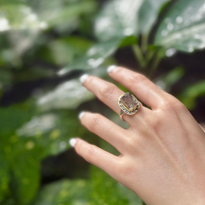Silver925×Brass design ring 17