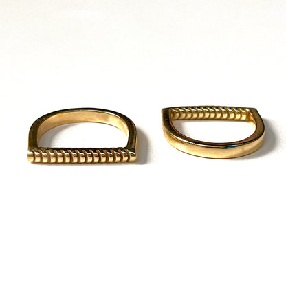 Brass plain ring 73