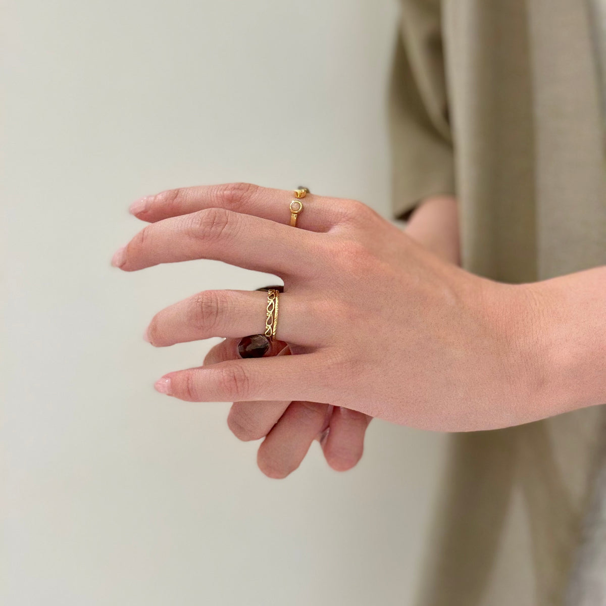 Brass plain ring 18