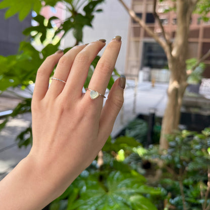 Heart ring & ear cuff