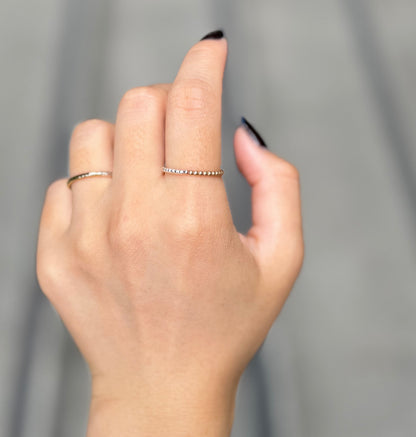 Silver925×brass plain ring 14