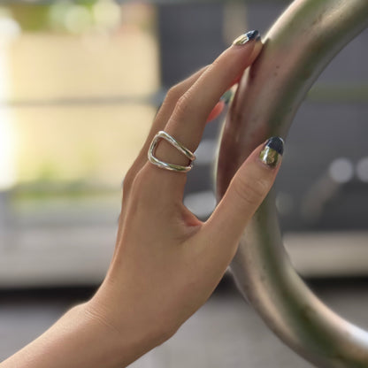 Silver925 plain ring 16