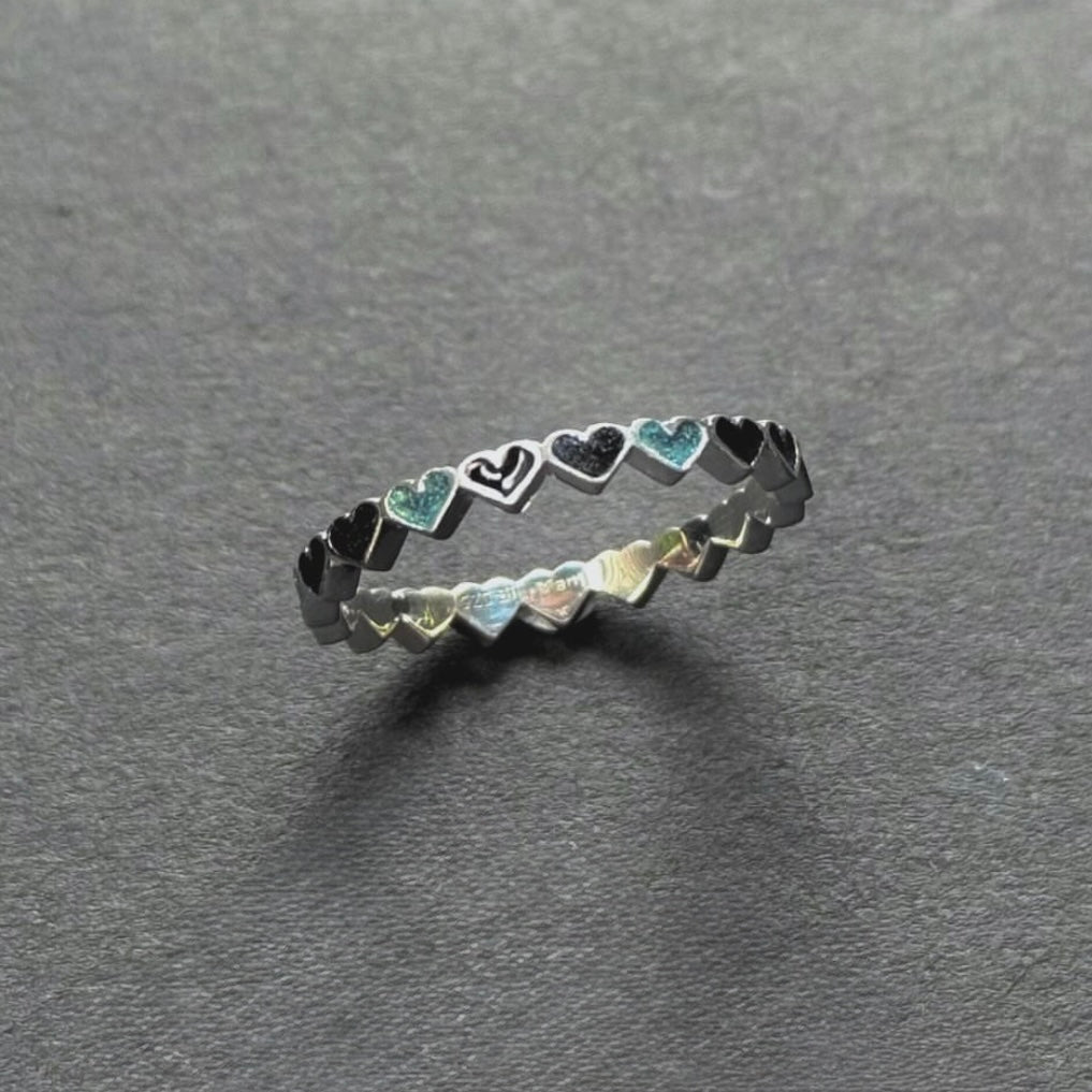 〈福岡限定〉Heart enamel ring