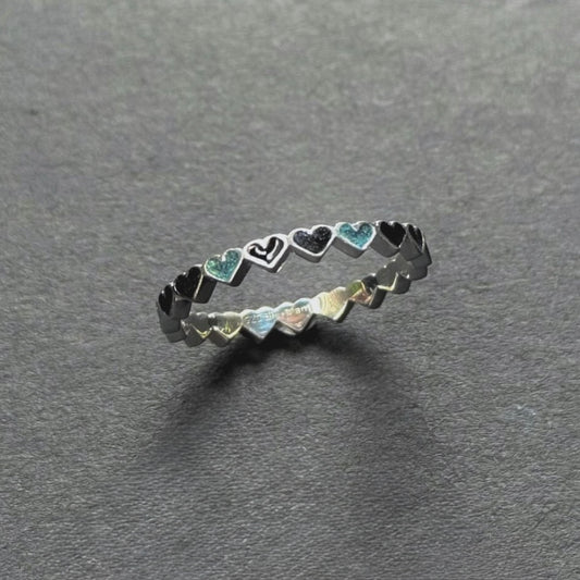 〈福岡限定〉Heart enamel ring