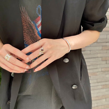 Silver925×brass design ring 23