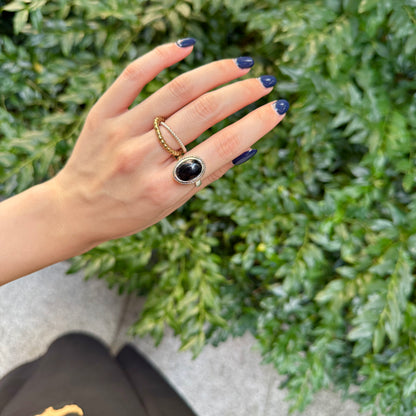 Silver925×Brass design ring 9