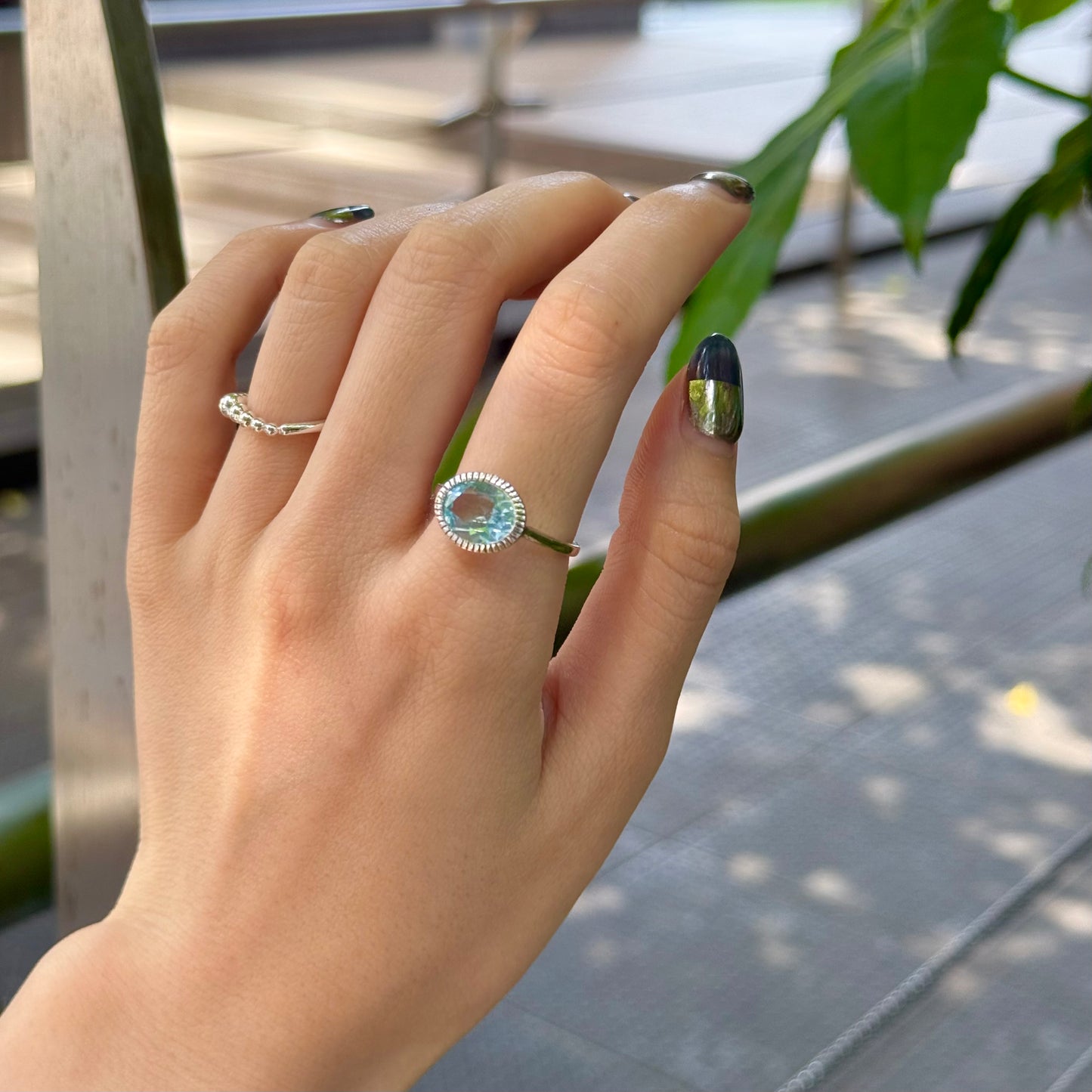 Silver925 1stone ring 8