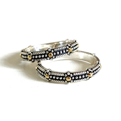 【Bijumam poco】Silver925×18K plain  ring 3