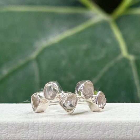 Herkimer diamond ring 12