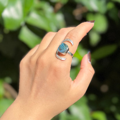 Labradorite ring 10