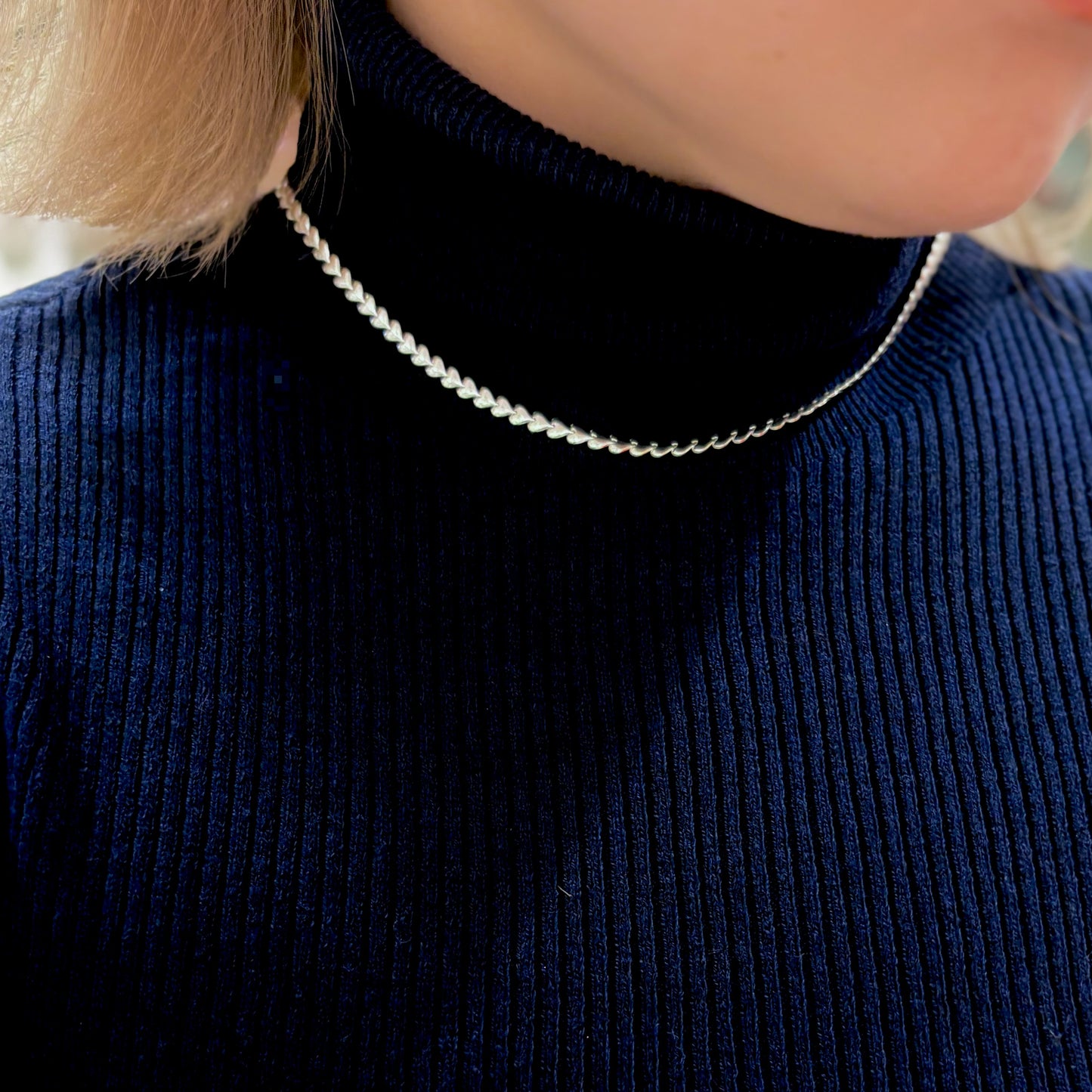 Silver925 chain  necklace 〈Heart〉2