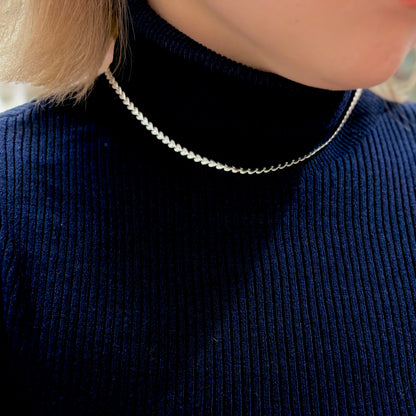 Silver925 chain  necklace 〈Heart〉2