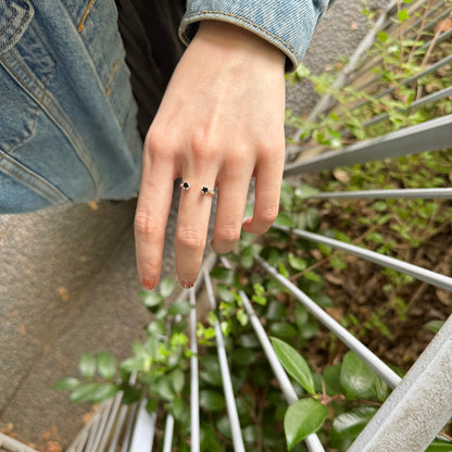 Silver925 2stone ring 1