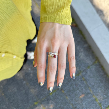 Heart 2stone ring 29