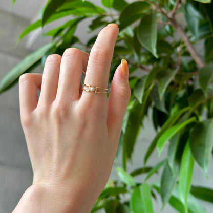 Brass design ring 6