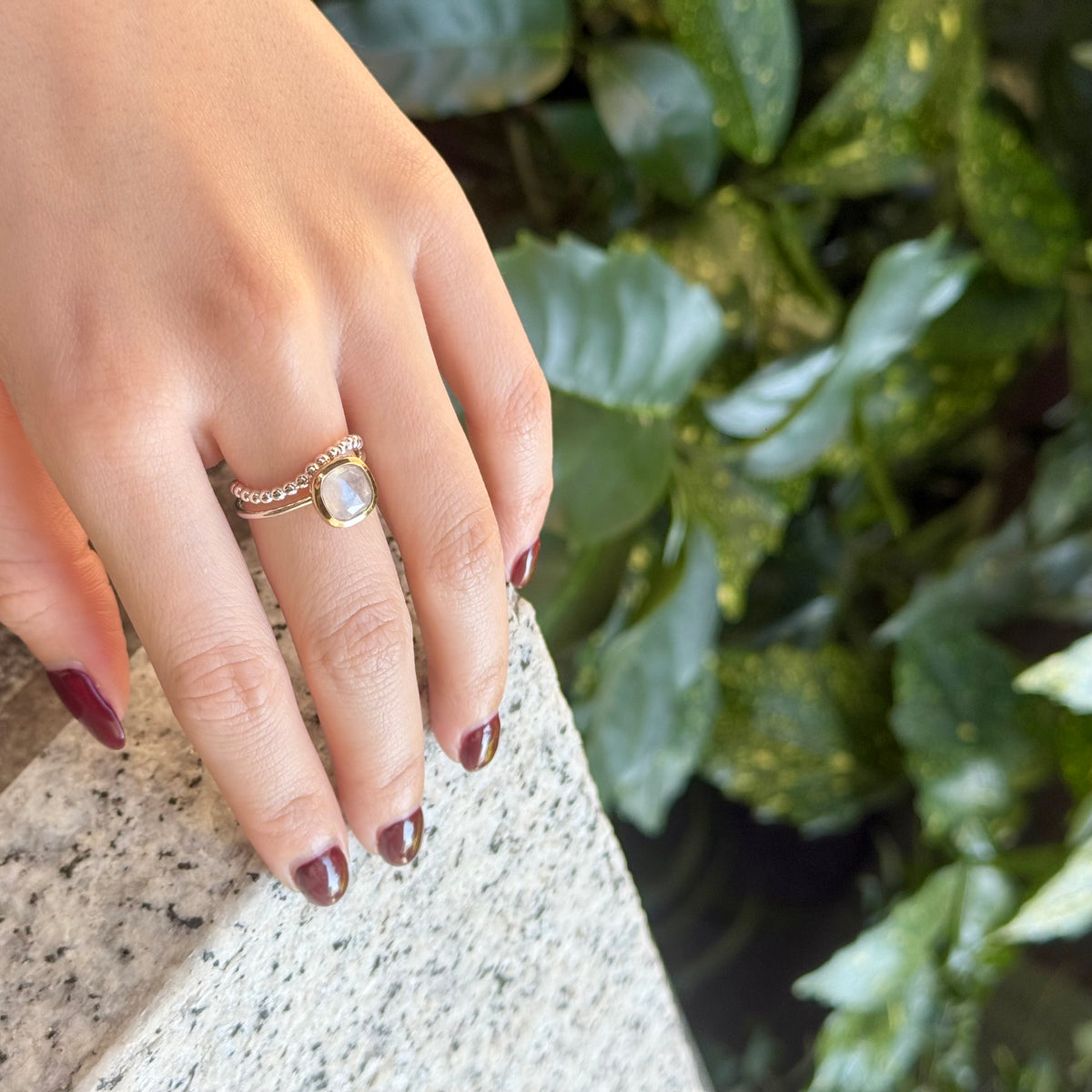 Silver925×Brass design ring 24
