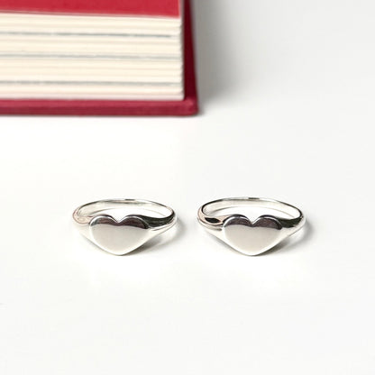 Heart plain ring 85
