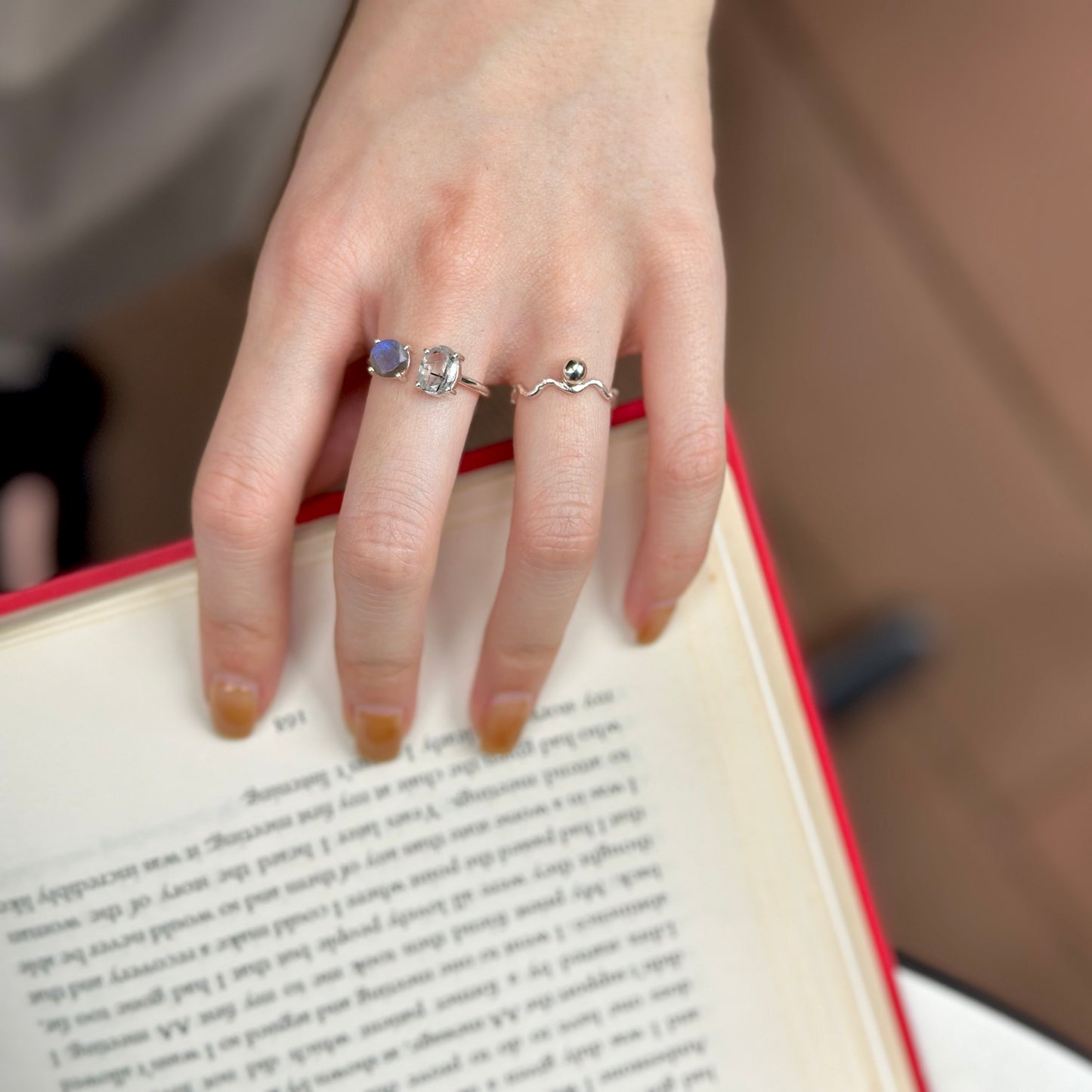 Silver925 2stone ring 16