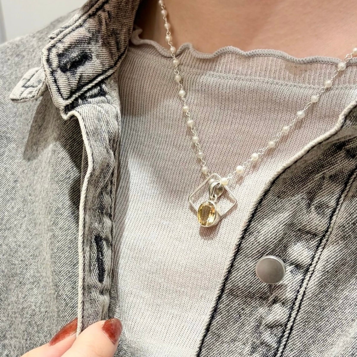 Stone necklace