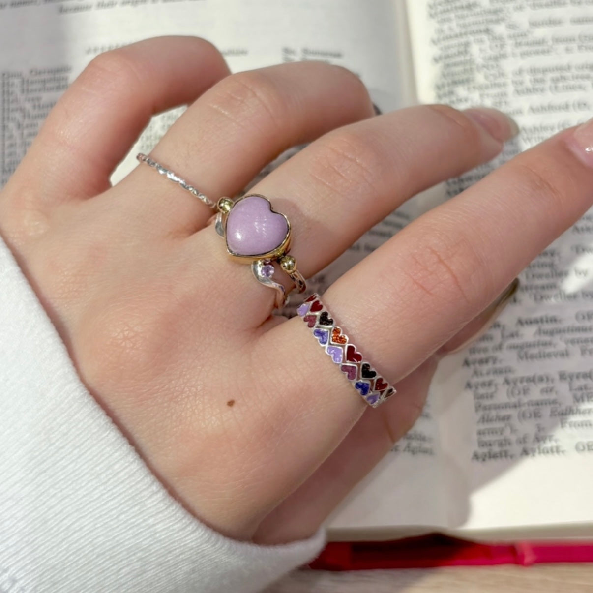 〈大阪限定〉Heart enamel ring