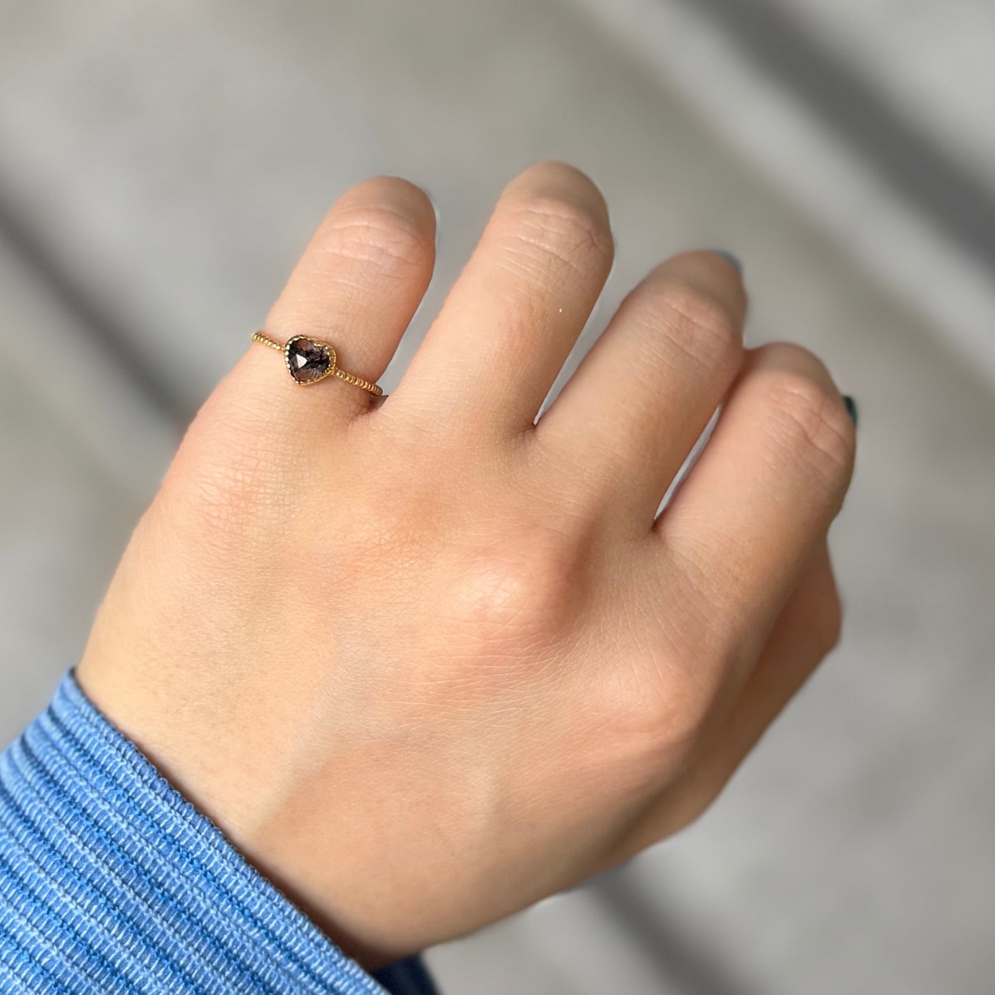 Brass Heart ring