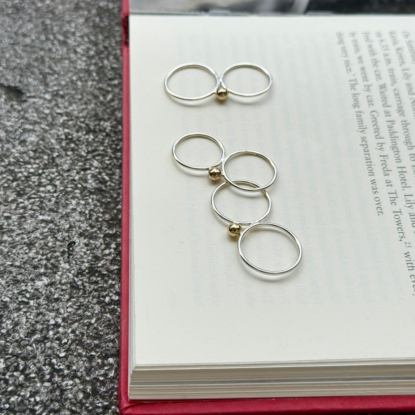 Silver925×Brass 2finger ring