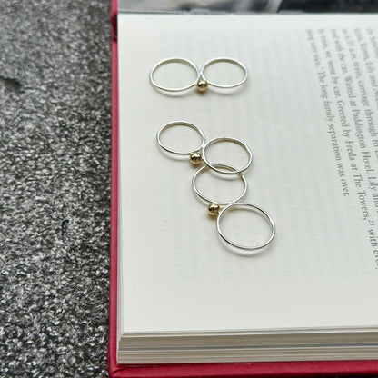Silver925×Brass 2finger ring