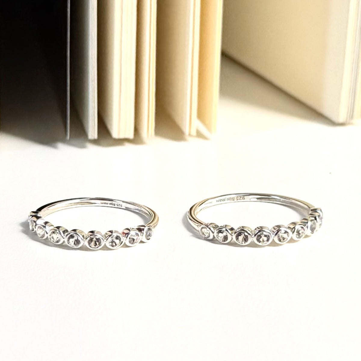 White topaz ring 12
