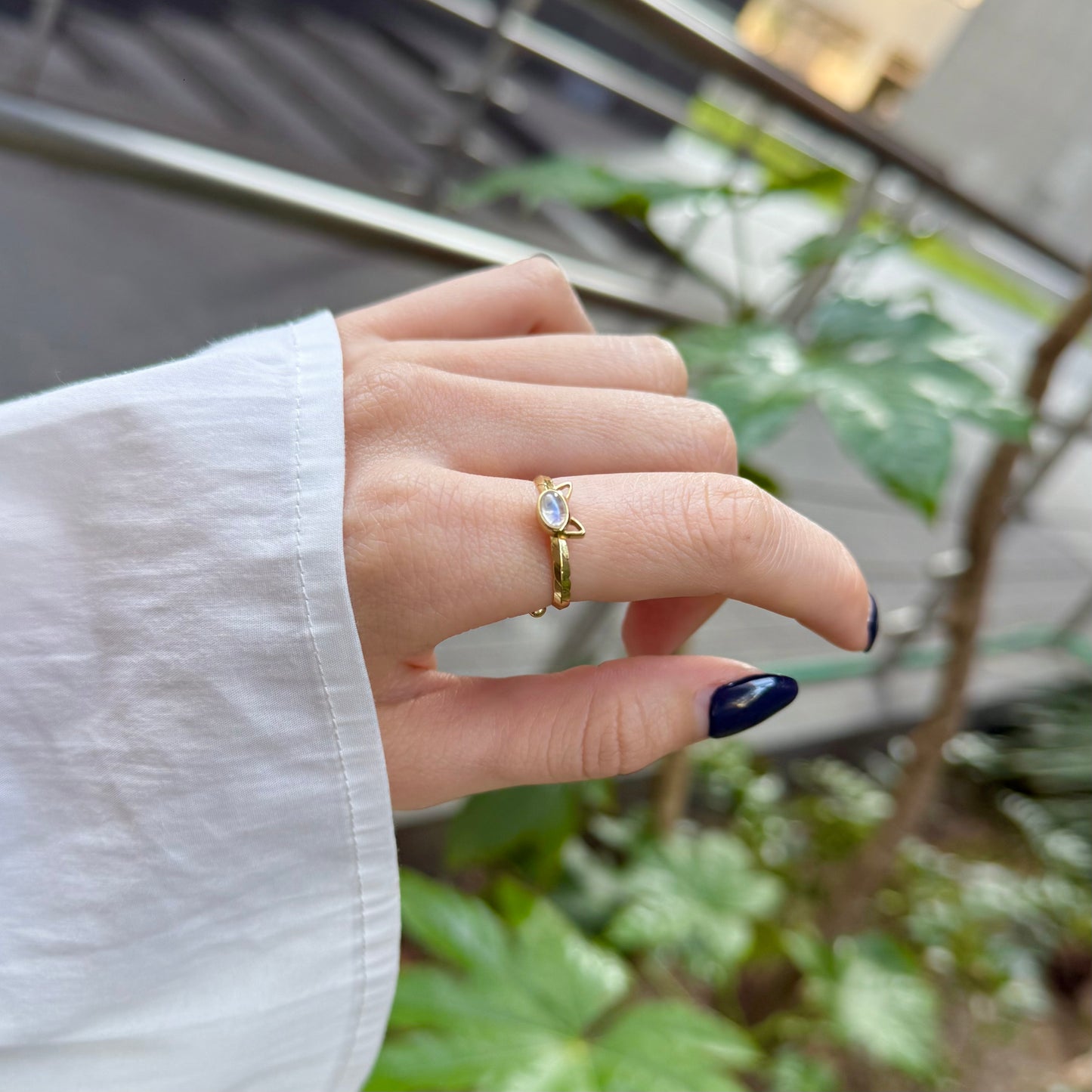 Brass Cat design ring 2