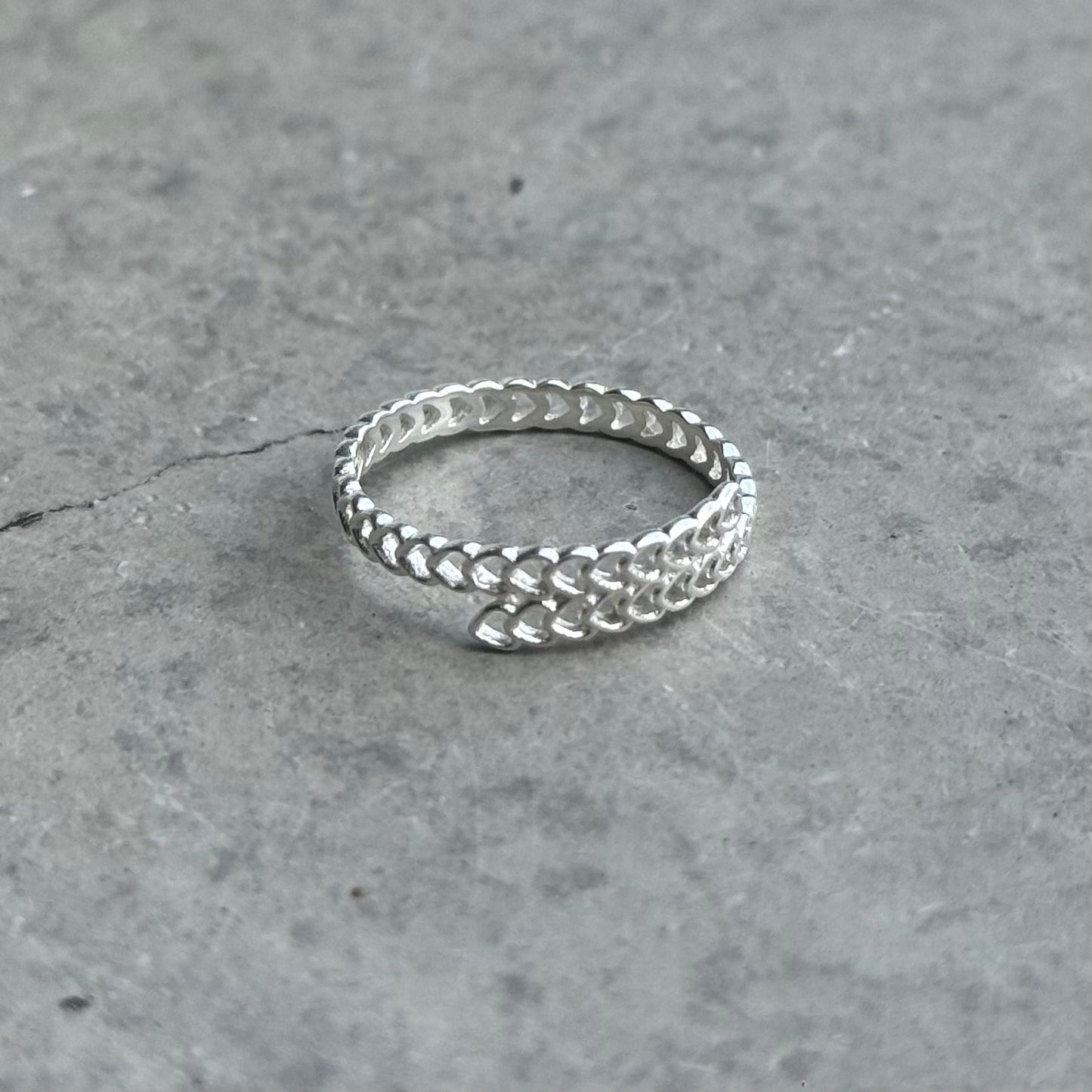 Heart plain ring 77