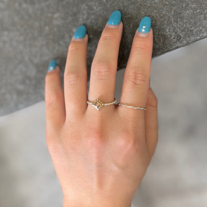 Silver925×Brass petit ring 5