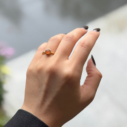 Brass 1stone ring