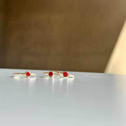 Italy red coral ring 2