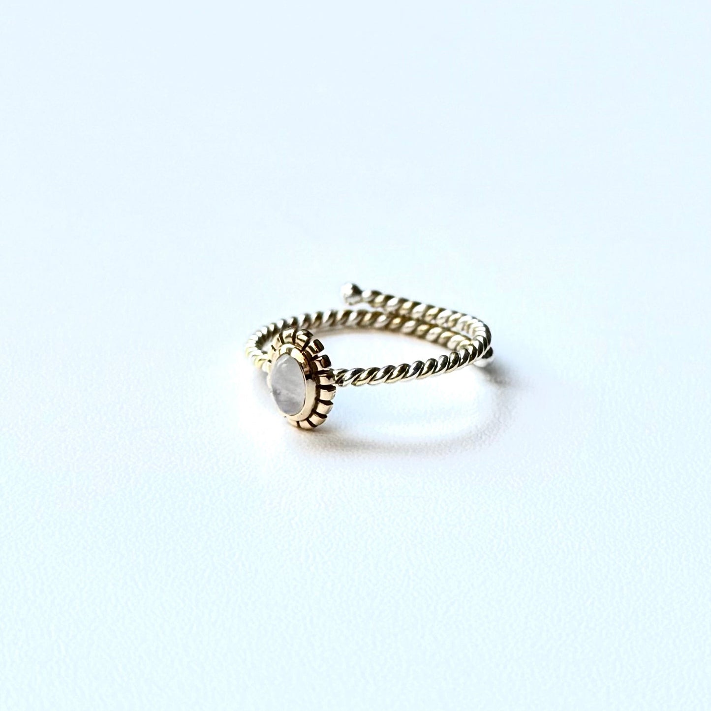 Silver925×Brass petit ring 3