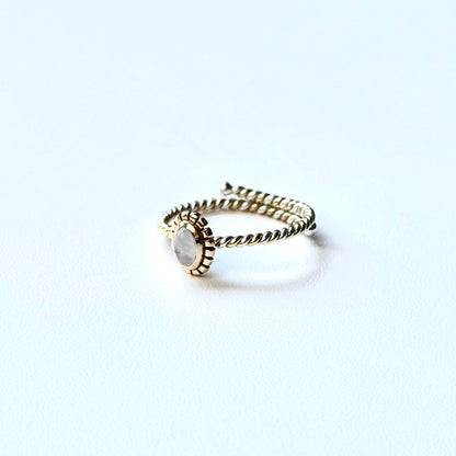 Silver925×Brass petit ring 3