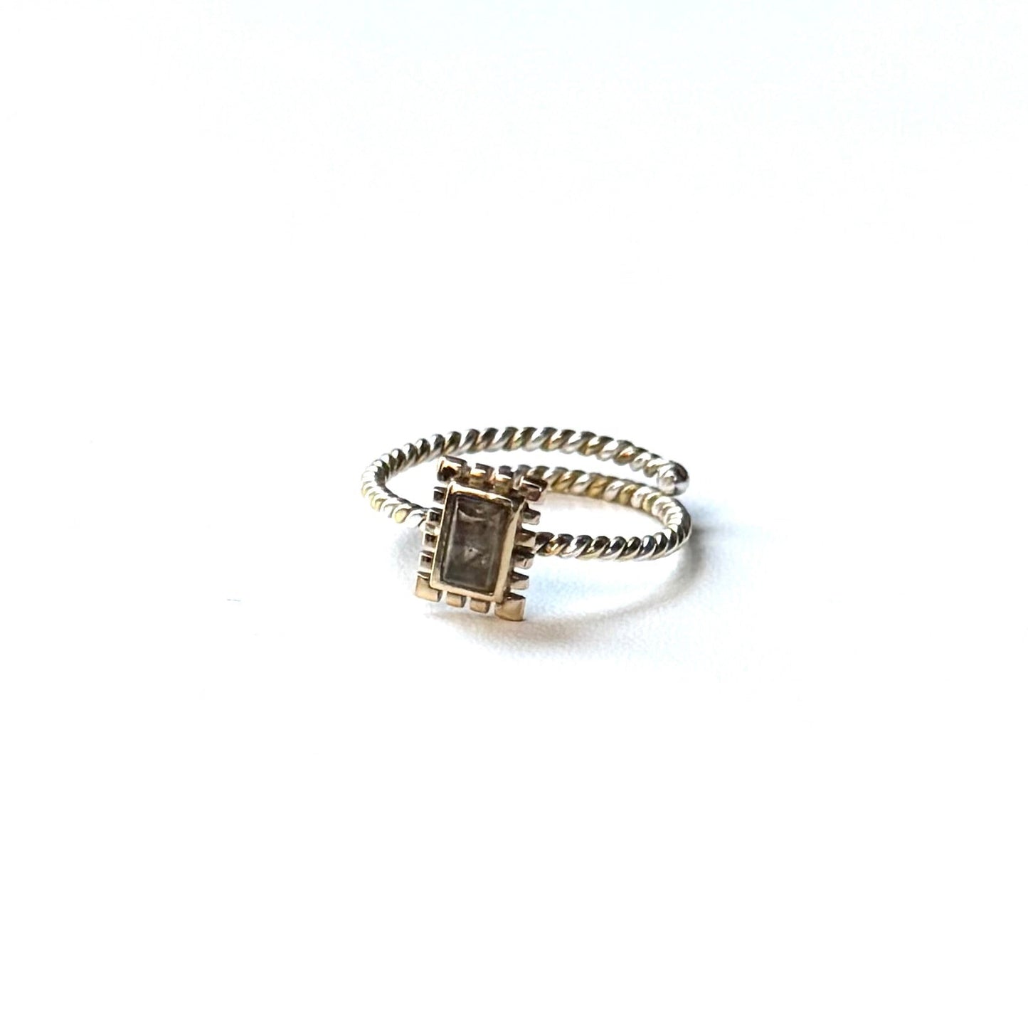 Silver925×Brass petit ring 6