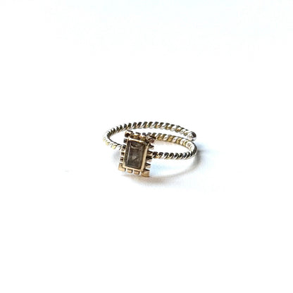 Silver925×Brass petit ring 6