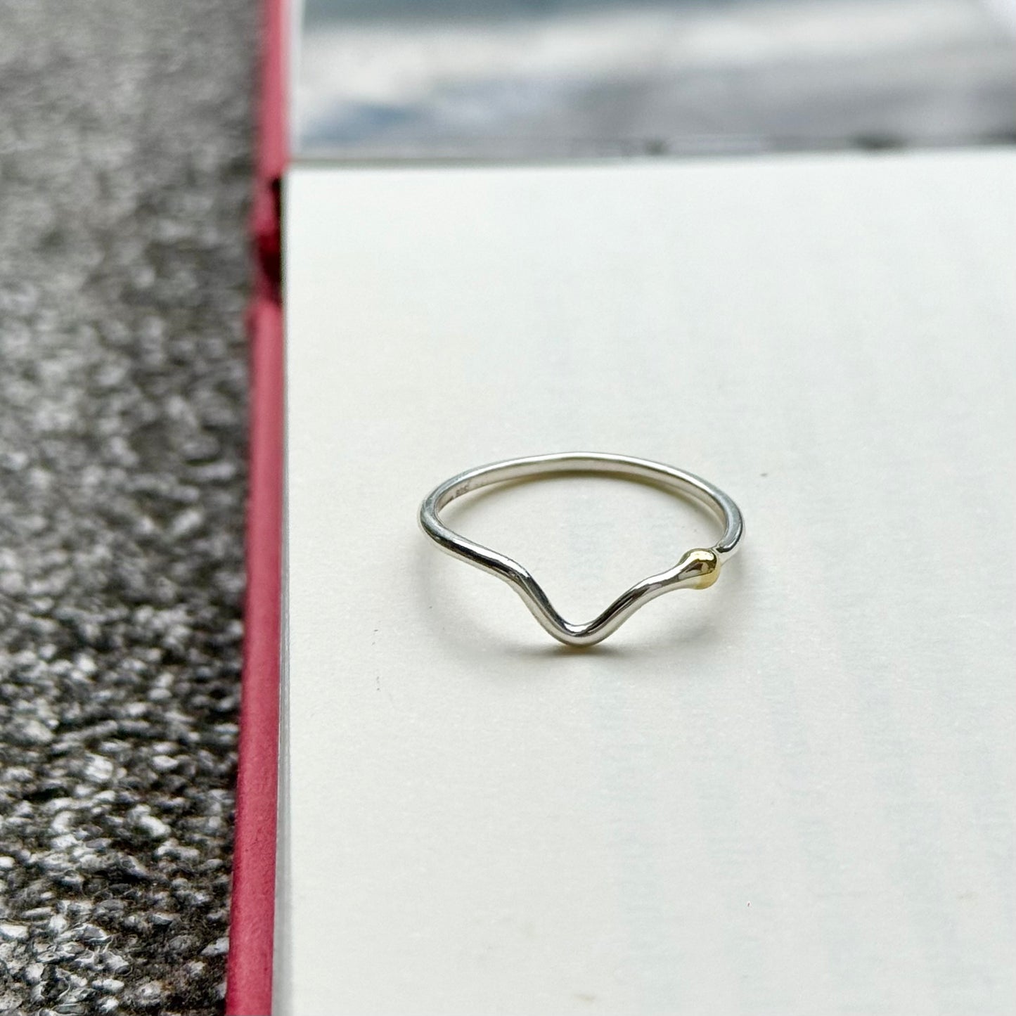 Silver925×Brass plain ring 2