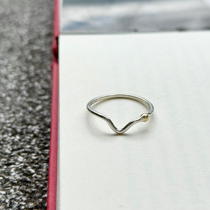 Silver925×Brass plain ring 2