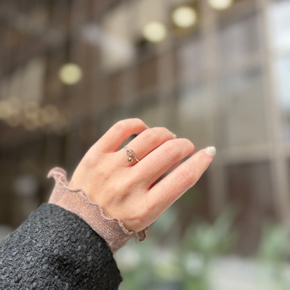 Silver925×Brass plain ring 〈Ball〉20