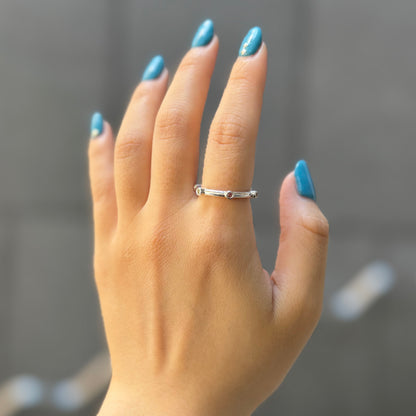 Multi tourmaline ring