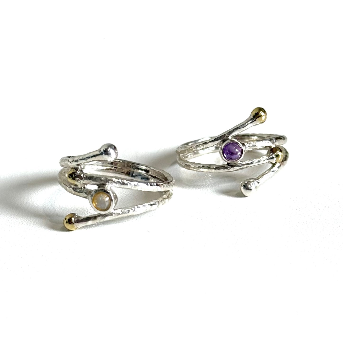 Silver925×Brass design ring 13