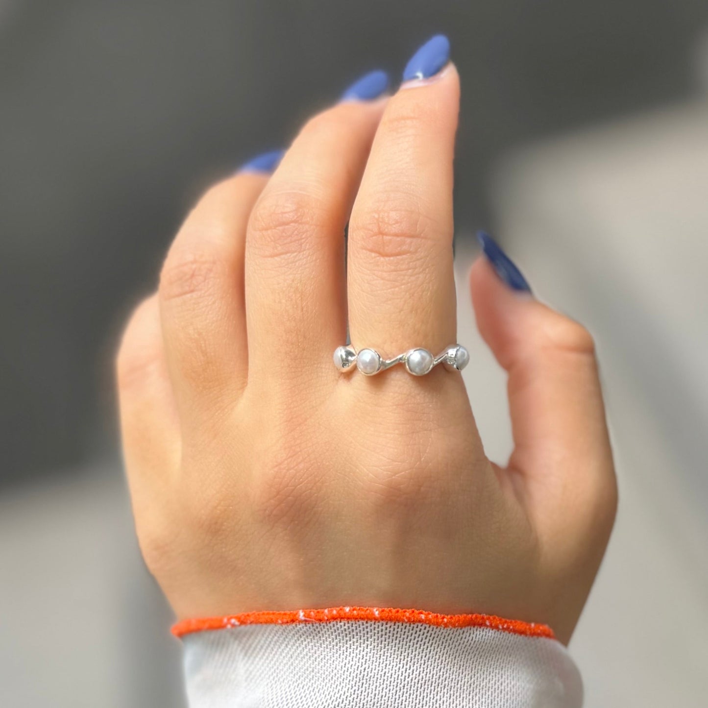 Pearl design ring 10