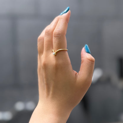 Brass design ring 12