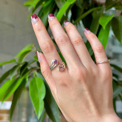 Silver925 2stone ring 14