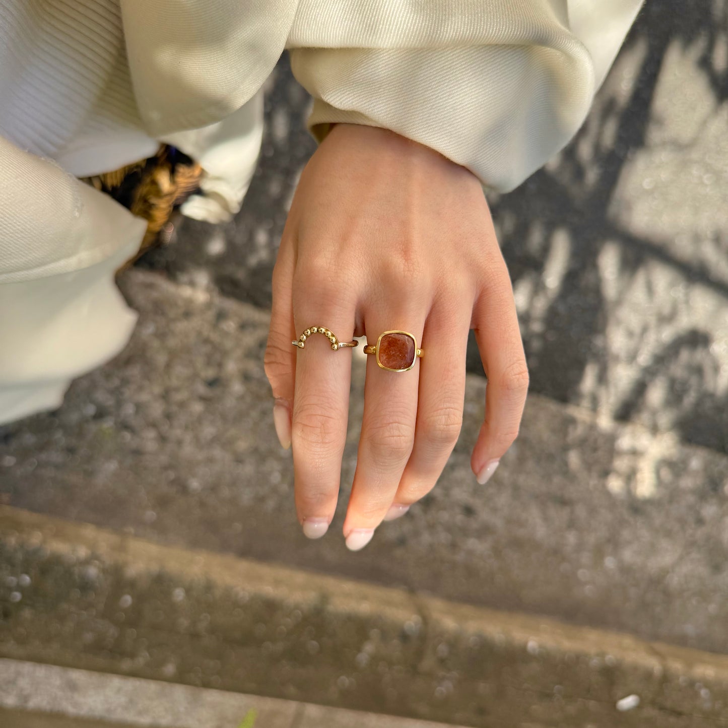 Brass square ring